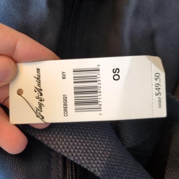 NWT Flag & Anthem blue canvas duffle bag - Picture 2 of 6